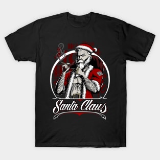 Badass Santa Claus Christmas T-Shirt